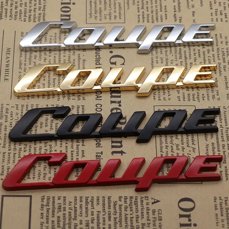 COUPE letter car stickers for Great Wall Haval body modified metal accessories side door rear personalized decorative decals