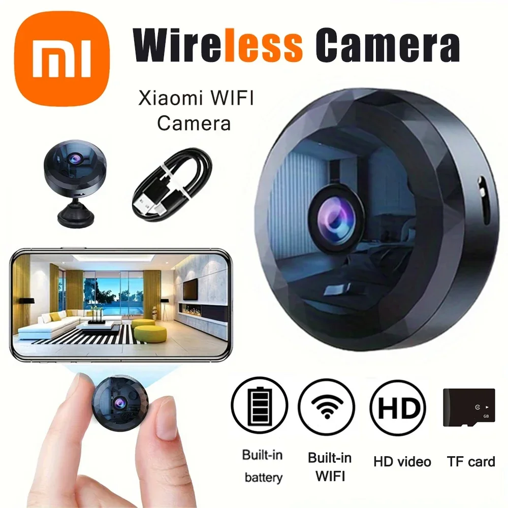 Xiaomi Wireless 1080P HD Mini WiFi Security Camera Durable Home Rechargeable Battery Camera Motion Detection With Night Vision