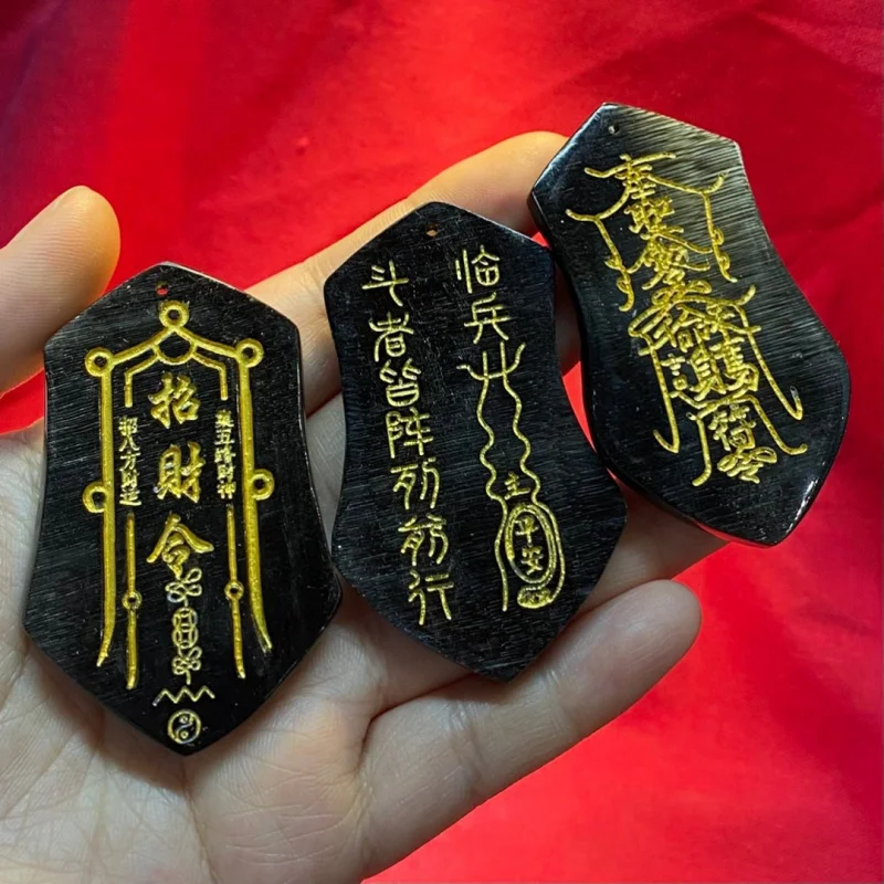 

Black Donkey Hoof Pendant Accessories Bagua Idle