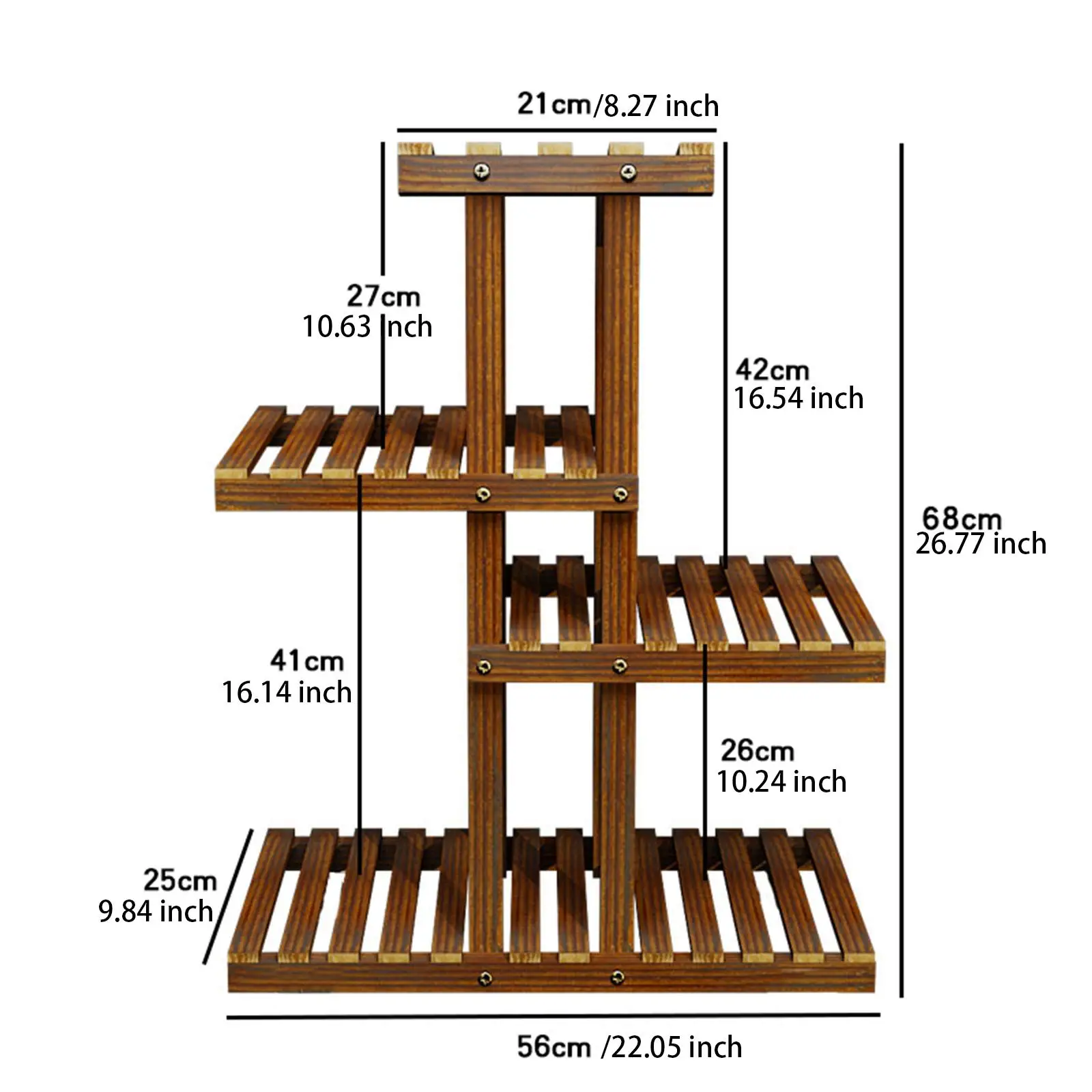 Support de plante décoratif polyvalent RapDuty Ornement, support de pot de fleur, jardinière T1, présentoirs pour balcon extérieur