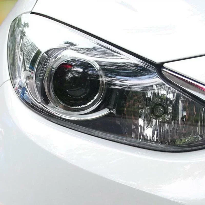 Car Headlight Protector Film Transparent Vinyl Wrap UV Protection For Tail/ Head/Brake/Fog Light 1 Roll 100*30cm NEW