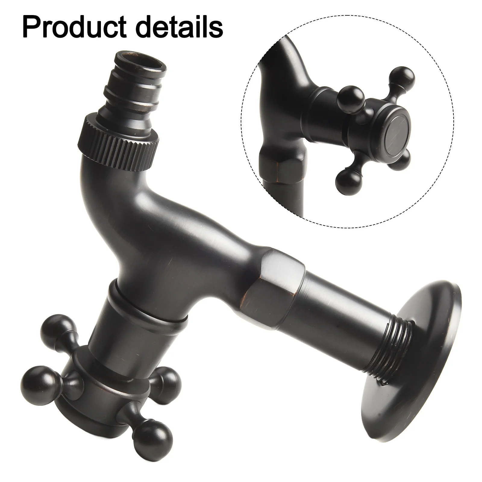 

Антикварный кран для холодной воды, настенный, черный, для стиральной машины, используется в ванной, на балконе, на кухне, у бассейна, в саду, у раковины.