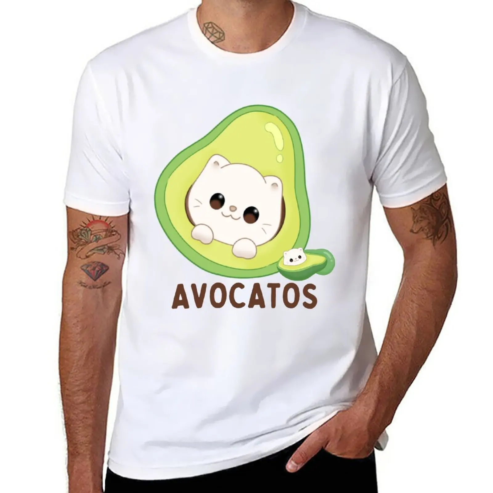 New Avocatos Avogato Vegan Avocado Cat Lovers Cute Kawaii Tee T-Shirt new edition t shirt men t shirt