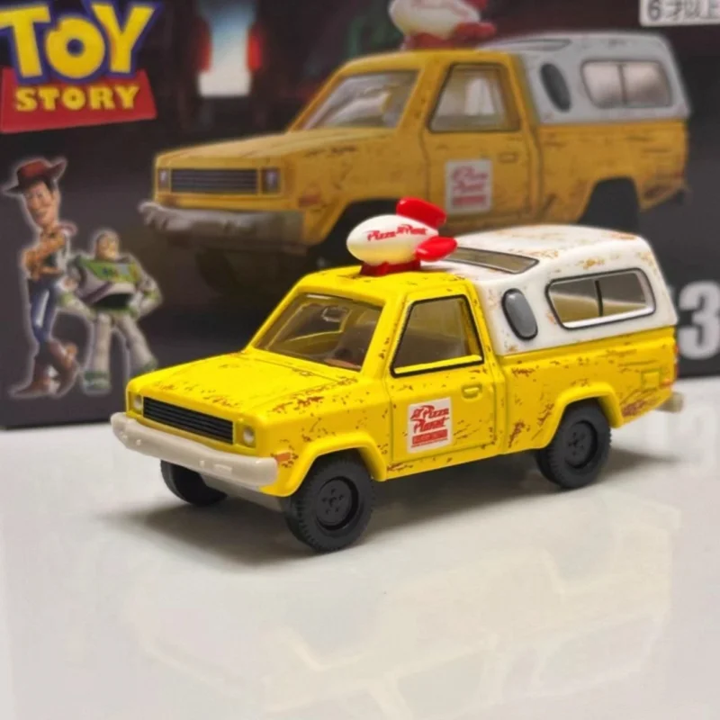 New Tomy Tomica Premium Unlimited 13 Pizza Planet Delivery Truck Die Casting Alloy Car Model Creative Vehicle Fans Hobby Model