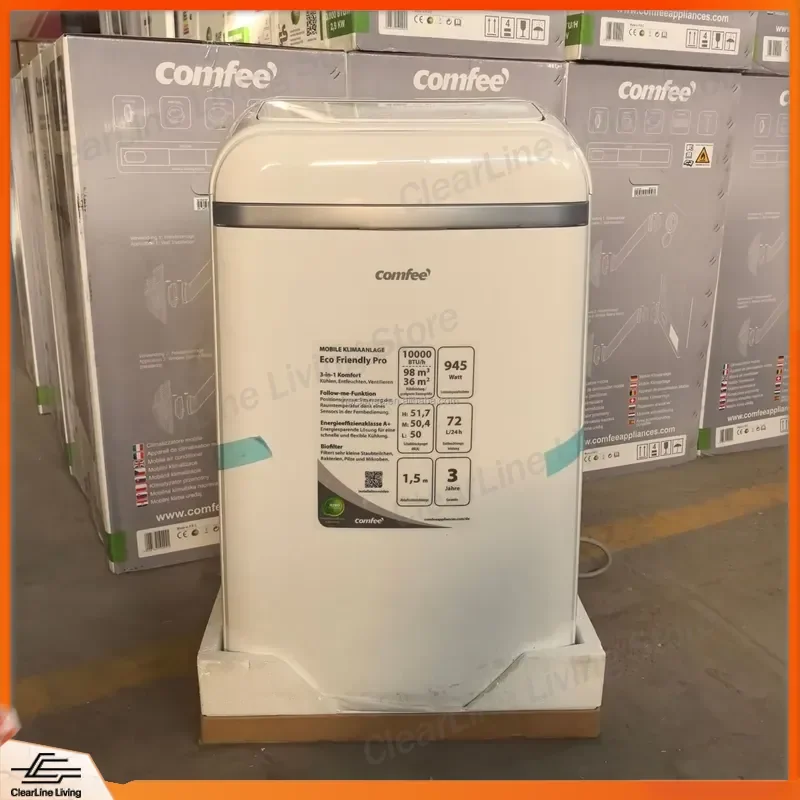 Portable Air Conditioner 10000BTU R290 Compressor AC Unit Small Mobile Cooling Fan Ice Cooler 220V Fixed Speed Home Office