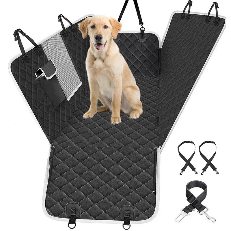 Dog Car Seat Cover Waterproof Scratchproof Nonslip Mesh Window Pet Back Hammock Dogs Transport Safety Carrier For Cars Truck SUV