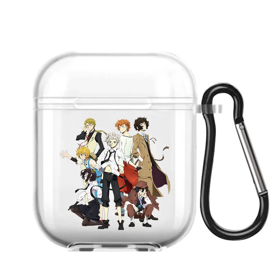 Anime Bungou Stray Dogs Dazai Osamu Soft silicone TPU Case For AirPods Pro 1 2 3 4 Clear Wireless Bluetooth Earphone Box Cover