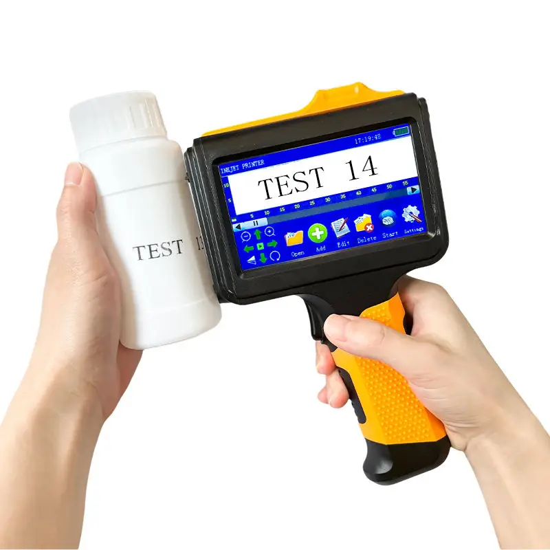 Mesin Printer Label Portabel 12.7MM Murah untuk Kartu Plastik ID PVC Printer Inkjet Manual