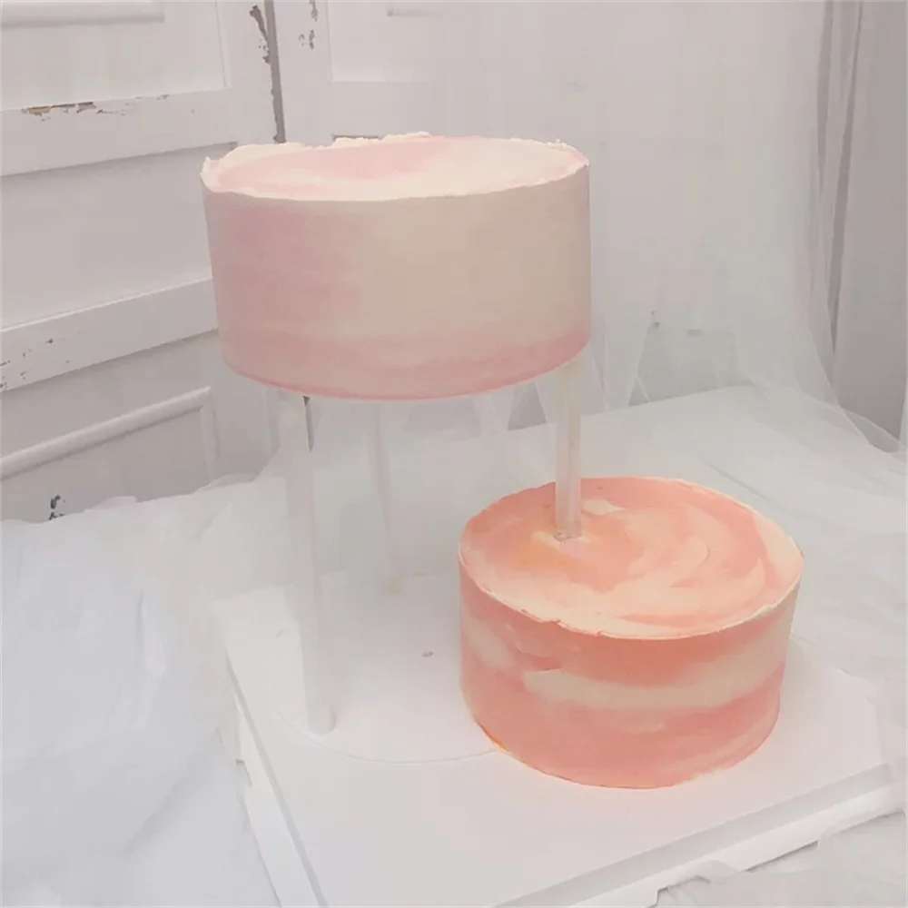 Cake Piling Stand Complete Supporting Facilities Not Collapsing Milky White 1 Set Household Multi-layer Cake Stand Cake Stand