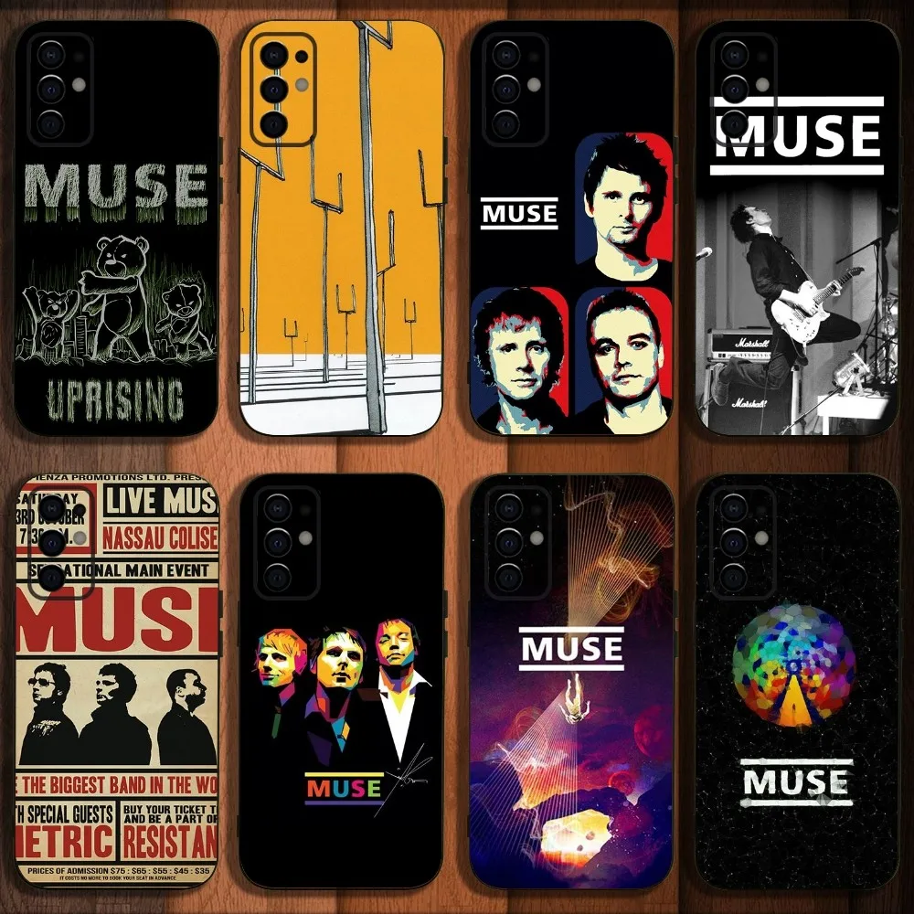 

Band M-MUSE Phone Case For Samsung S24,S21,S22,S23,S30,Ultra,S20,Plus,Fe,Lite,Note,10,9,5G Black Soft Cover