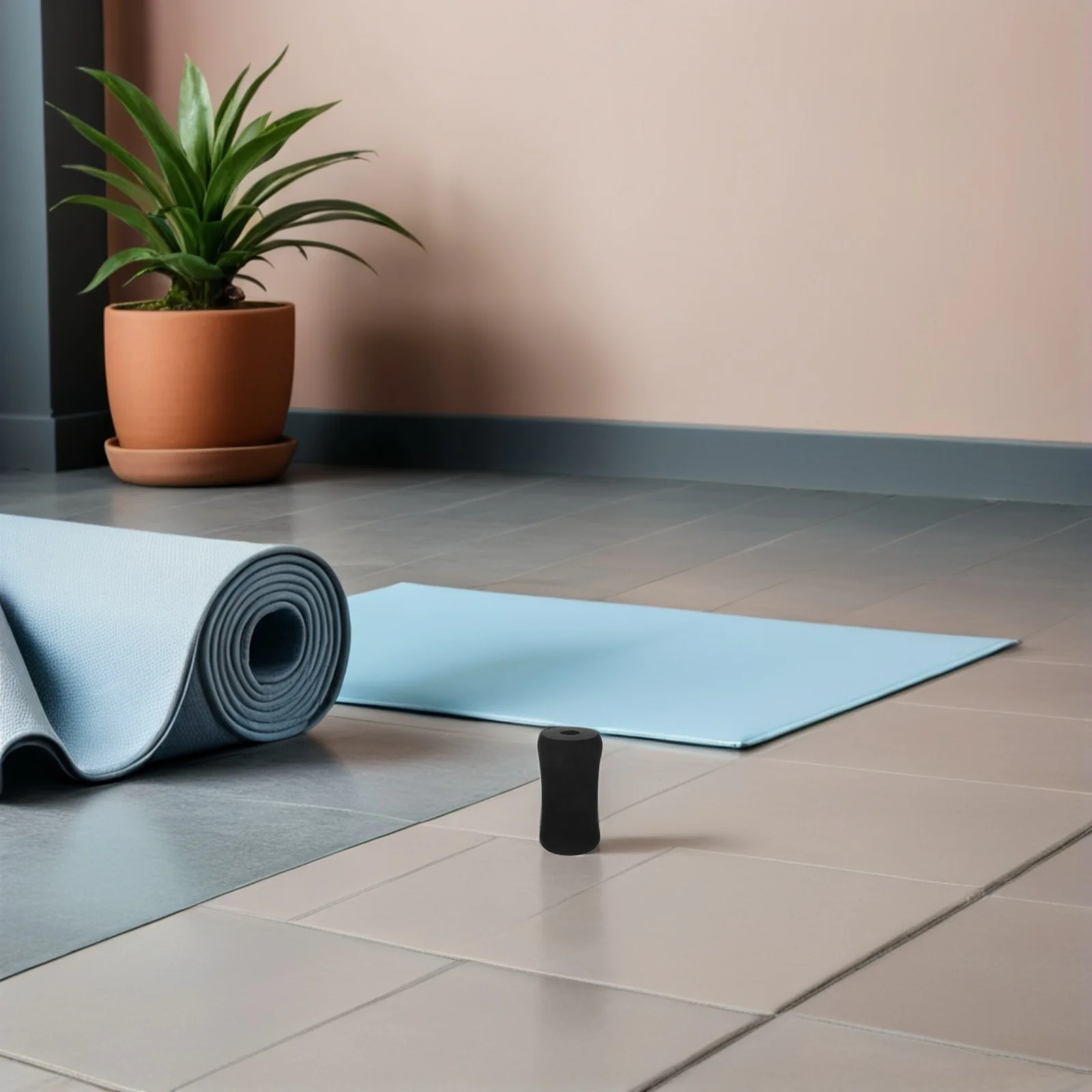 

6pcs Fitness Foot Pads Roller Set Shock Absorption High Elasticity For Leg Extension Weight Bench Home Gym