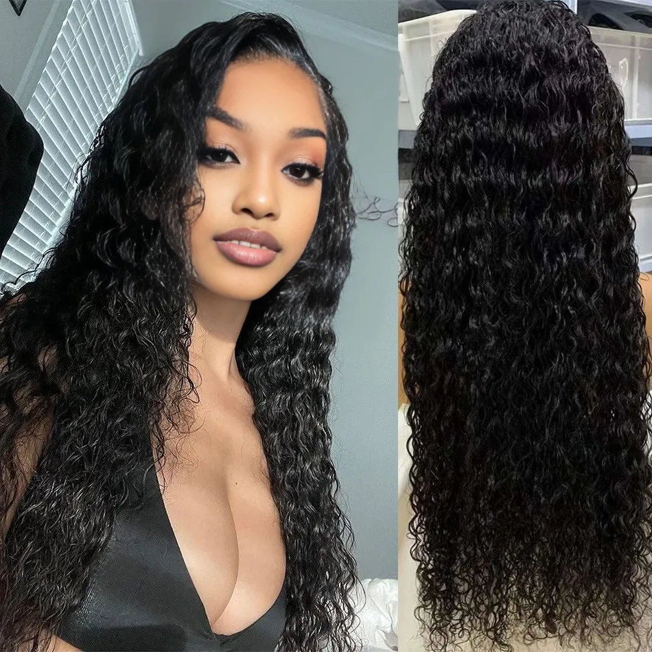 

40 Inch Curly Wigs 13x6 Hd Lace Deep Wave Frontal Wig 13x4 Lace Front Human Hair Brazilian Preplucked Human Hair Wig for Women