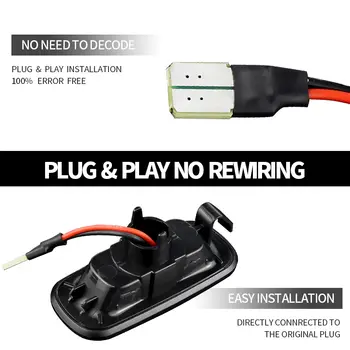 適用於Audi A3 S3 8P A4 S4 RS4 B6 B7 B8 A6 S6 RS6 C5 C7 的 2 個 LED 方向燈側標誌燈動態中繼燈配件 10 最佳銷售 奧迪A4 B8動態LED方向燈 - №9