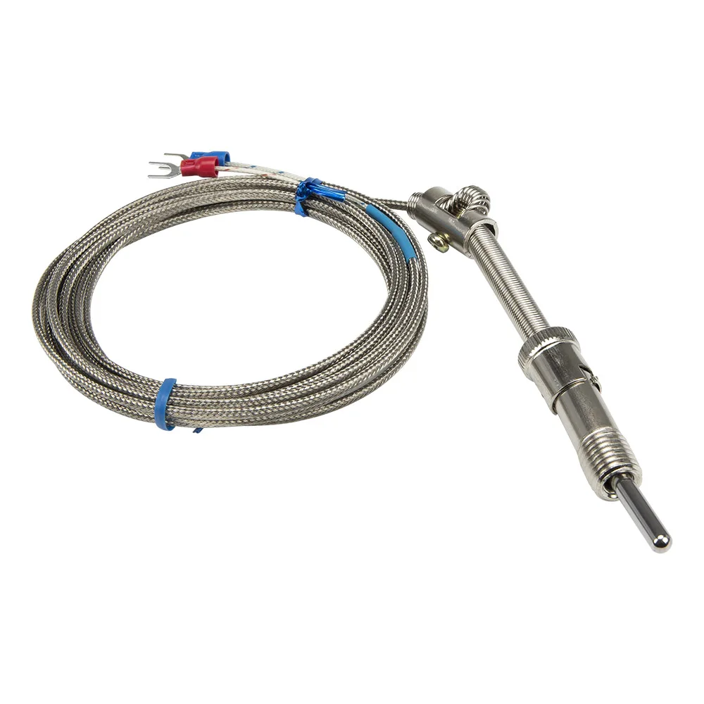 FTARS01 K E J type 3m metal braided cable M12 pressure spring 32mm sleeve length thermocouple temperature sensor WRNT WRET