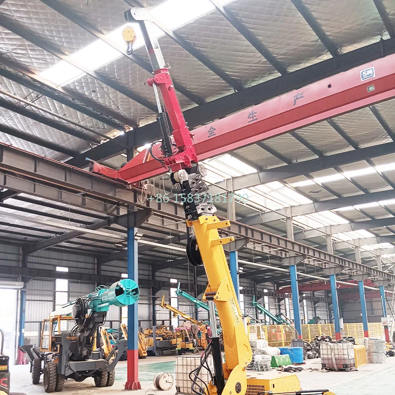 China Mobile Spider Crane Fly 1.5 Ton 3ton 8 Ton 12 Ton Remote Control Mini Construction Spider Lifting Crane with Man Basket