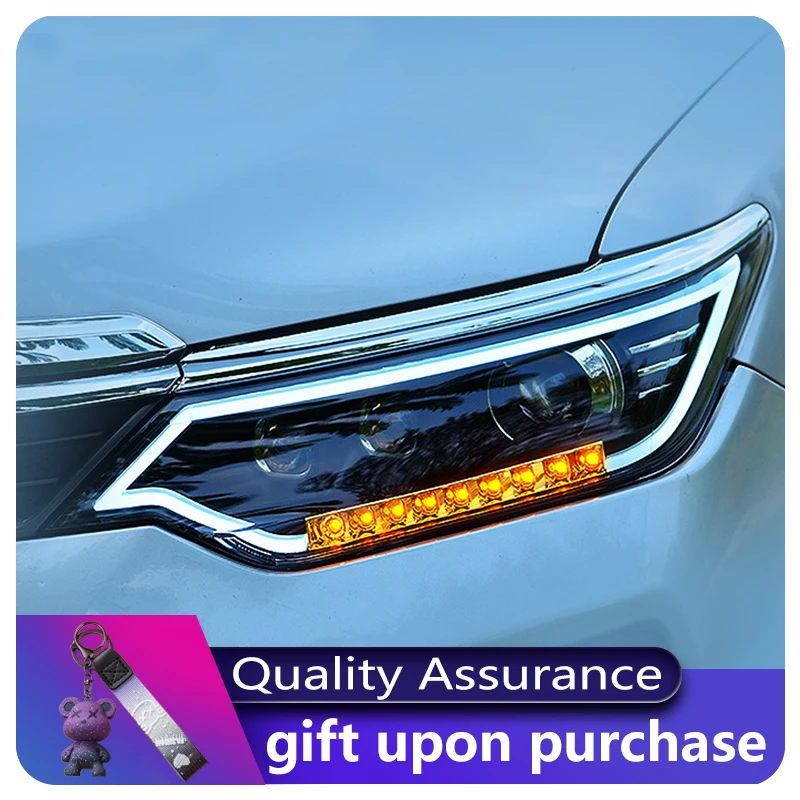 

2 PCS Car Lamp For Toyota Camry 2015 2016 2017 Front Light DRL Head Lamp Turn Signal Upgrade LED Headlight Lens Auto Accessories