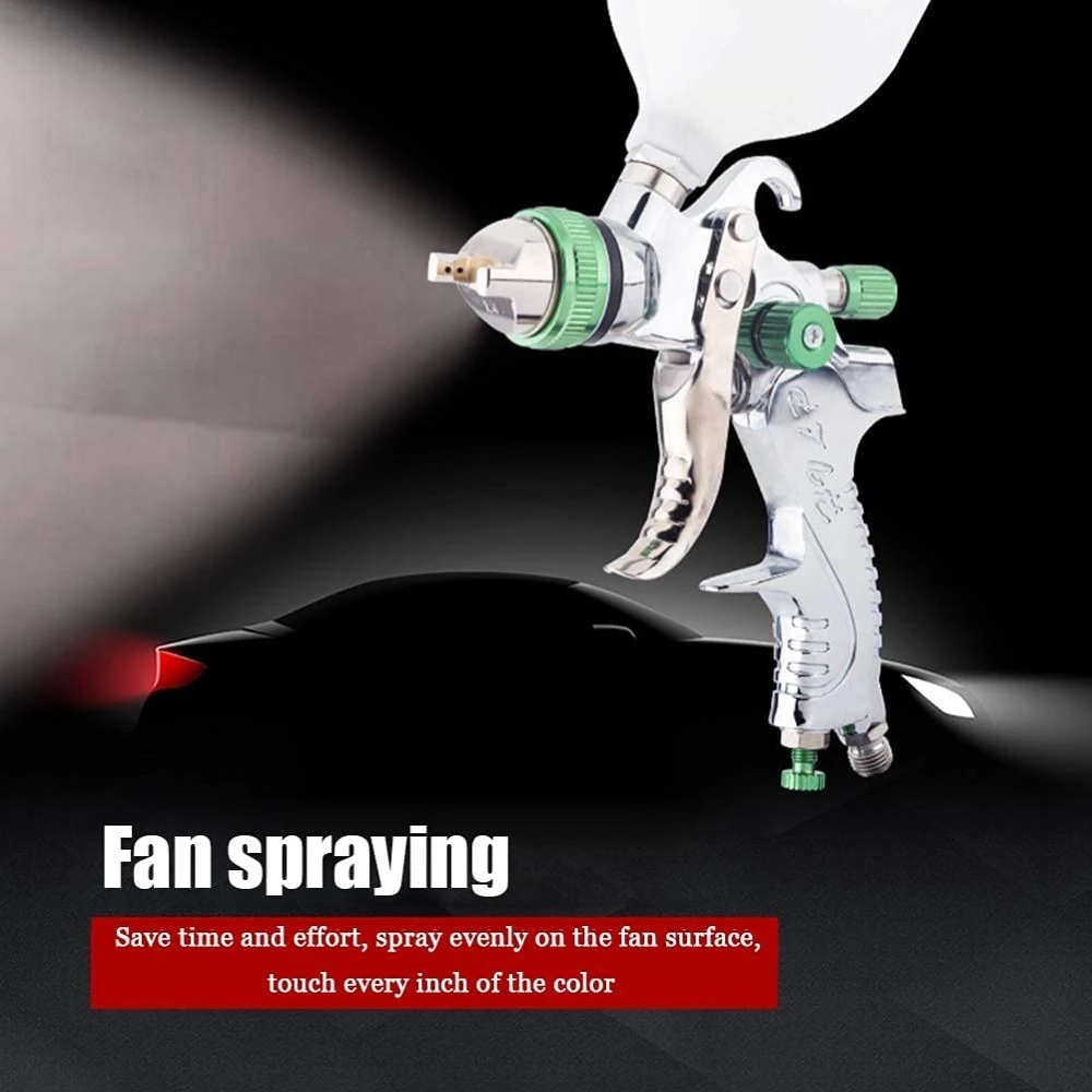 Professional HVLP Spray Gun 1.4/1.7/2.0/2.5 Mm Steel Nozzle Gravity Spray Gun DIY Spray Paint Kit Portable Car Paint Spray Gun