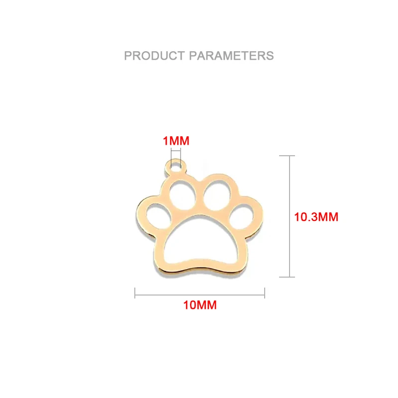 DIY 팔찌 목걸이 제작용 진짜 14K 골드 채워진 개 발톱, 주얼리 결과물, 변색 방지 주얼리 결과물