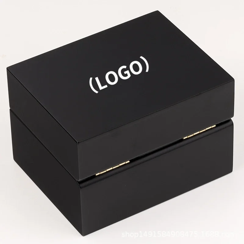 Free Customized Logo on Surface of Watch Box New Material Frosted Texture Acrylic Display Case Luxury Gift Box Plush Material