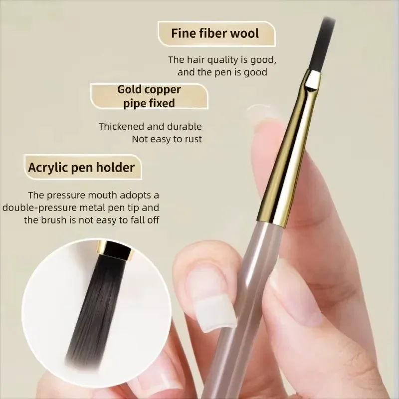 1/2Pcs French Plaid Nail Art Brushes Set Line Grid Pattern Drawing Pen for DIY UV Gel Extension Paint Supplies Manicure Tool