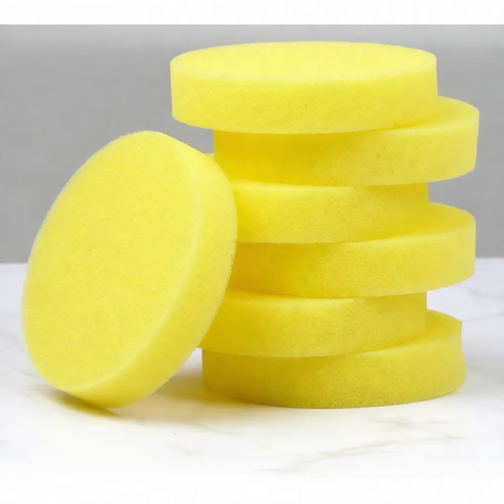 Advanced Car Wash Sponge Round Edge Foam Pad Soft Polishing Waxing Tool For Auto Exterior Surface Cleaning Maintenance