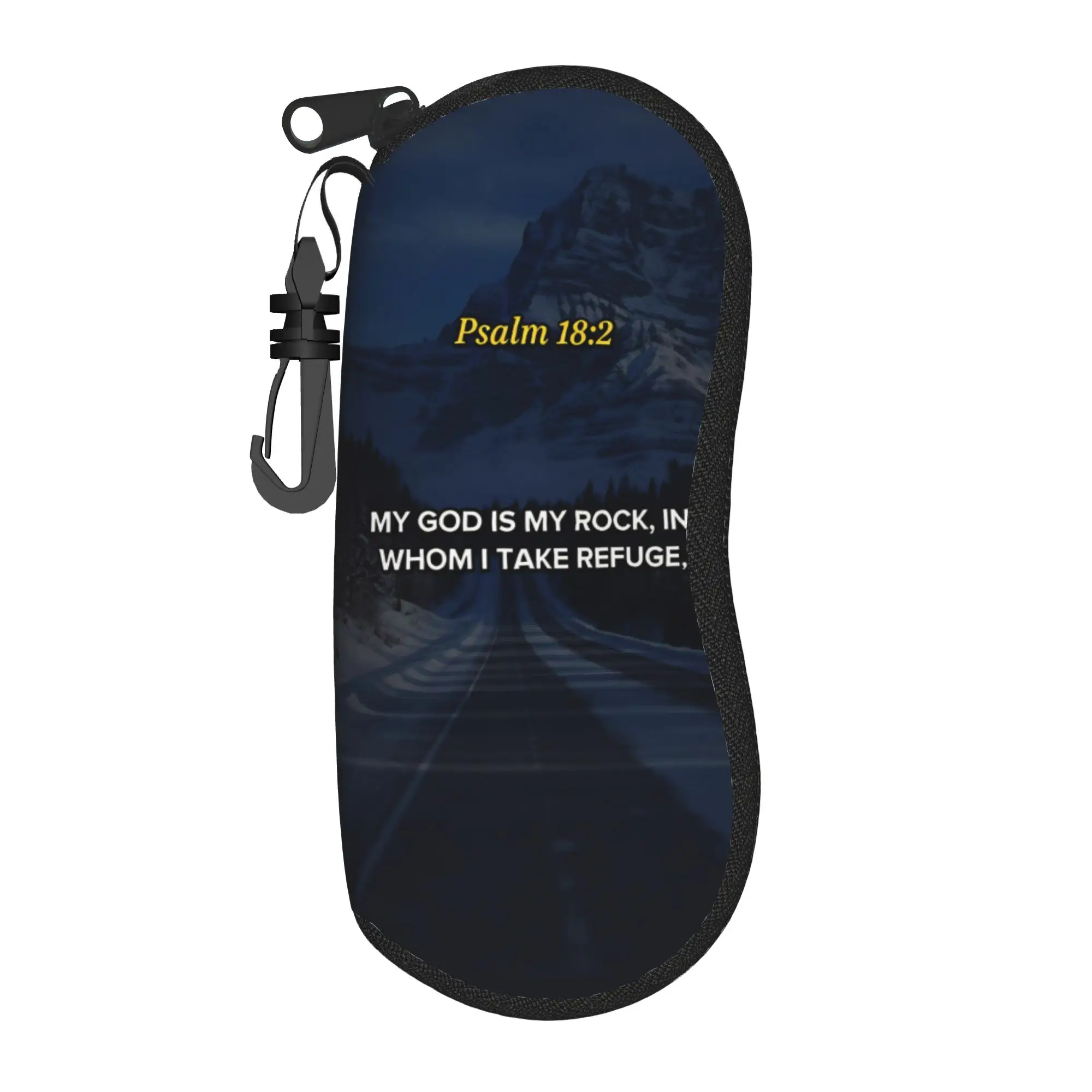 The Lord will fight for you you need only to be still  Glasses Case  Zipper Sunglasses Pouch Unisex Daily Eyeglass Cases Cover