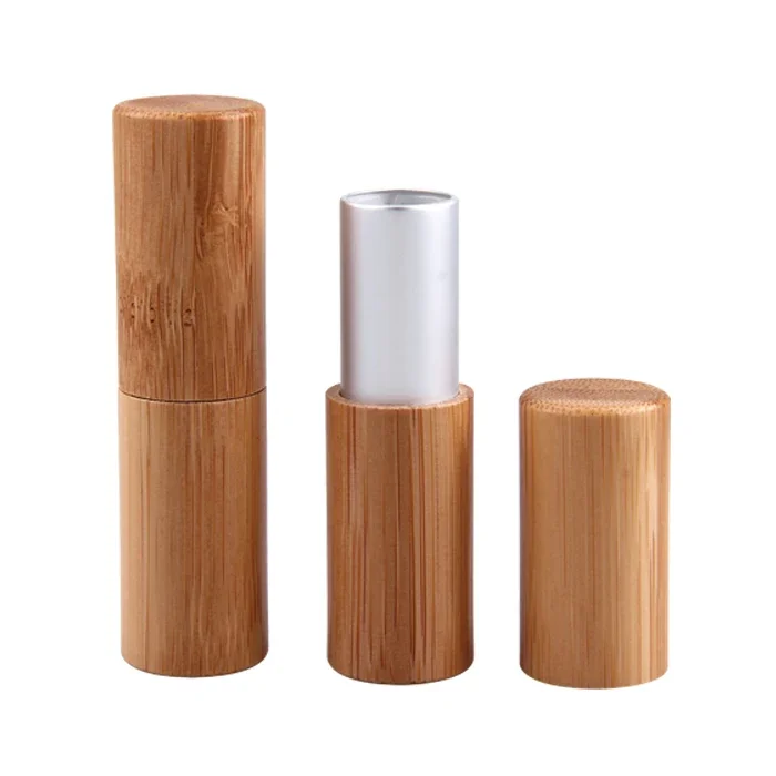 

eco friendly bamboo Lipstick /lipsalve sample ,bamboo jar cosmetics cream oil jar bamboo balm tube，bamboo lip gloss bottle