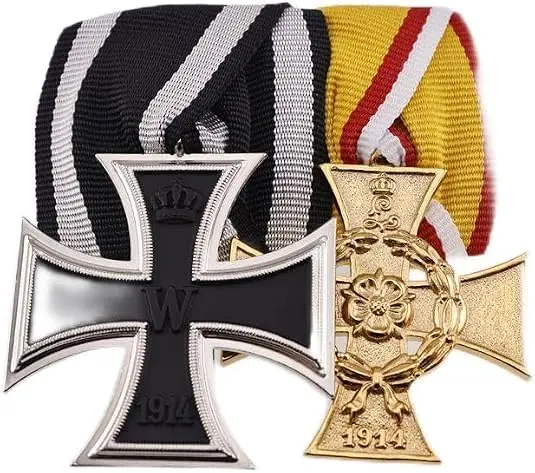 WWI German Medal Bar Ribbon Bar 2R union Reproduction 1914 Honour Cross for Heroic Deeds - view 2