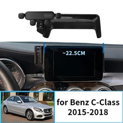 Car Mobile Phone Holder for Mercedes-Benz C-Class 2015-2018 (7.0in) W205 GPS Bracket Navigation Stand Auto Accessories