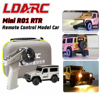 LDARC R01 1/64 MINI RC Simulated Electric Remote Control Model Car Tabletop Crawler Vehicle RTR 2.4GHz Adults Children's Toys