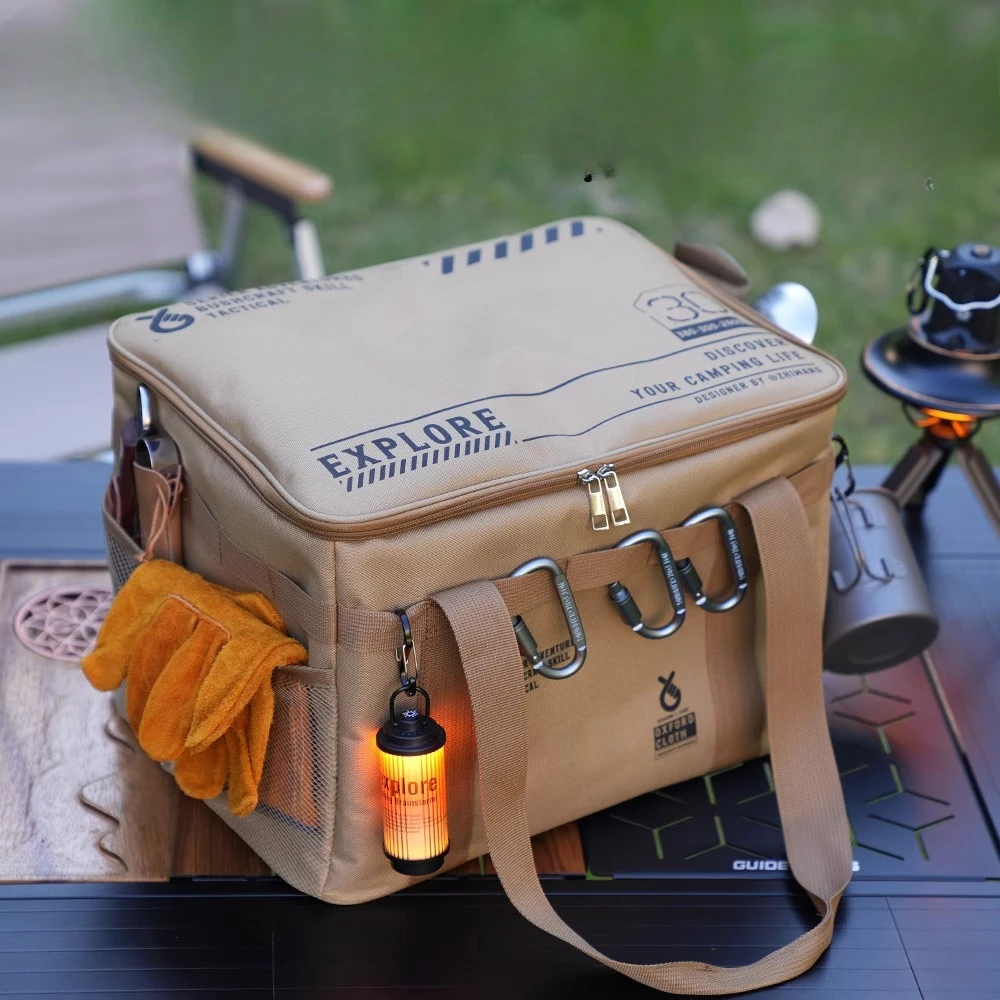 

Открытый складной ящик для хранения снаряжения для пикника и кемпинга