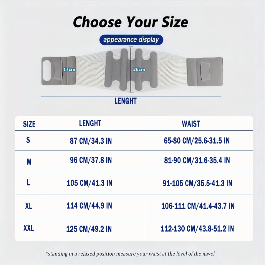 Back Brace for Lower Back Pain-Support for Women&Men-Breathable Design With Lumbar Support Pad-Lumbo Sacral Belt for Pain Relief