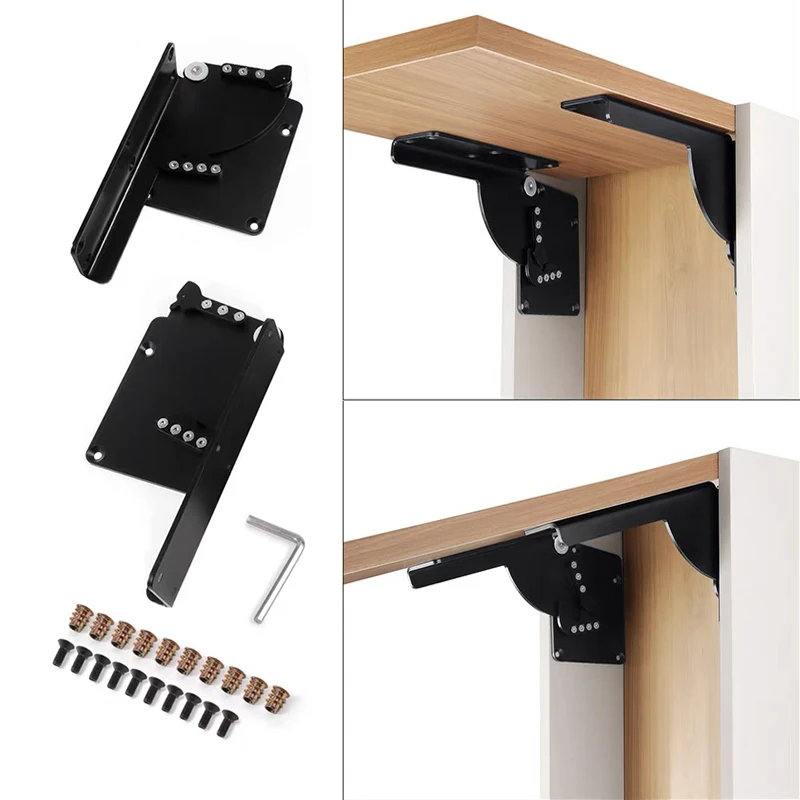 Desk Mechanisim Door Flap Stay Door Support Upward-Opening Lid Kitchen Cabinet Lift Assist Hinge Fold Down Table Wall Mounted