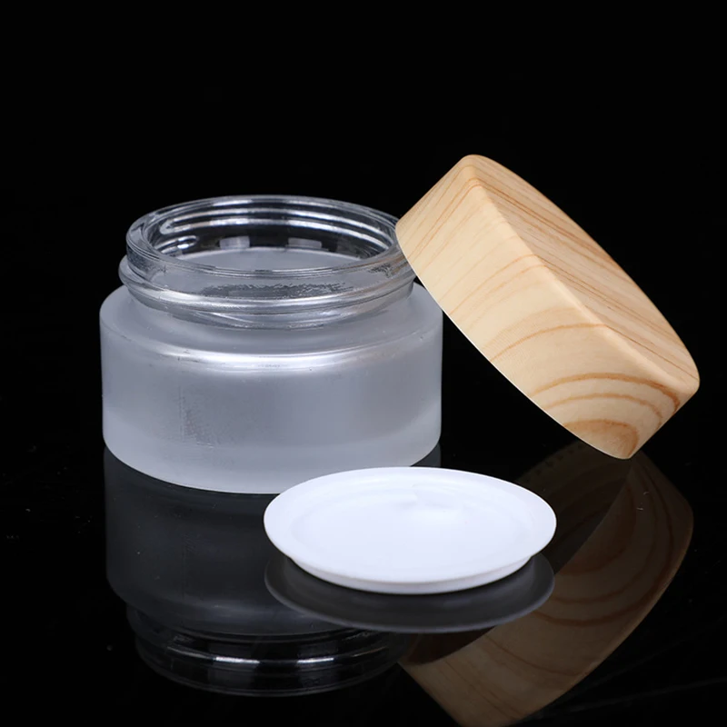 5g 10g 15g 20g 30g 50g Empty Cream Bottles Frosted Lip Balm Eye Shadow Jar Glass Cosmetic Containers witth Lids Makeup Packaging