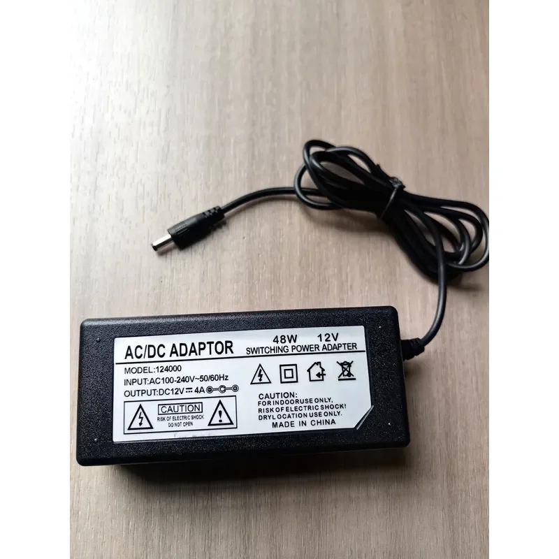 for 12V 4A 48W Power Adapter with Indicator Light Display Monitor Power Supply for Small Appliances