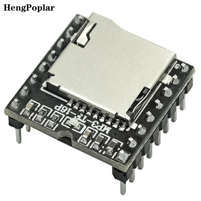 Imagem -03 - Mini Mp3 Player Module para Arduino Uno tf Card u Disk Audio Voice Module Board df Play Atacado Mp3-tf16p 30 Pcs