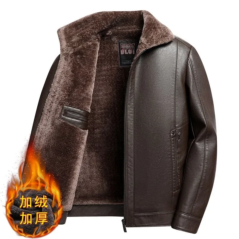 Ledermantel Herren Kleidung Pelzjacke Bomber Mode Lässig Windjacke Frühling und Herbst Hot Outwear Stehen Militär Stickerei