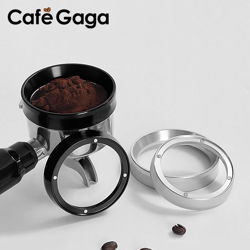 Coffee Dosing Ring Intelligent Aluminum Alloy Magnetic Powder Ring 51MM 53MM 58MM Funnel For Brewing Bowl Barista Accessories