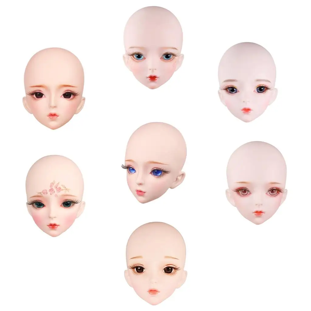 1/ ball Joint Doll Head with Make-up Exercise Parts Children'
