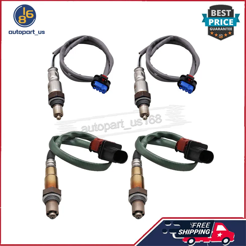 For 2019-2021 Ford Edge 2.7L 4Pcs Upstream & Downstream Oxygen Sensor O2 Sensor Lambda Sensor E1GA-9Y460-GA JL3A-9G444-AC