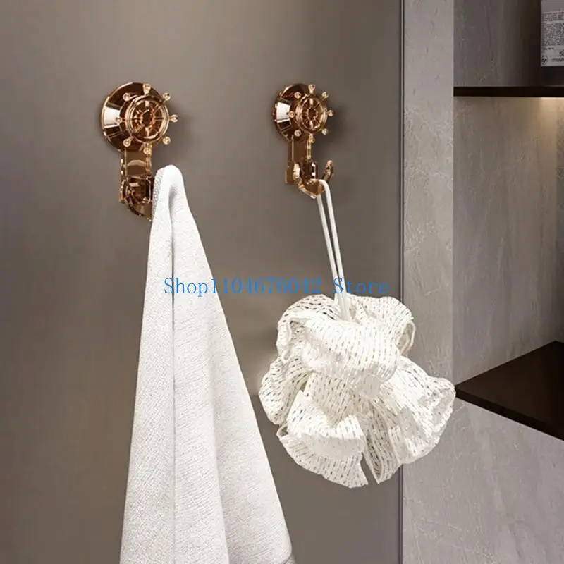 652F Innovative Suction Cup Hook Practical Hook for Hangings Clothes Towel