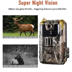 20MP 1080P Wildlife SMS MMS SMTP Trail Camera Photo Traps Night Vision 2G Hunting Cameras HC900M Surveillance Metal Case