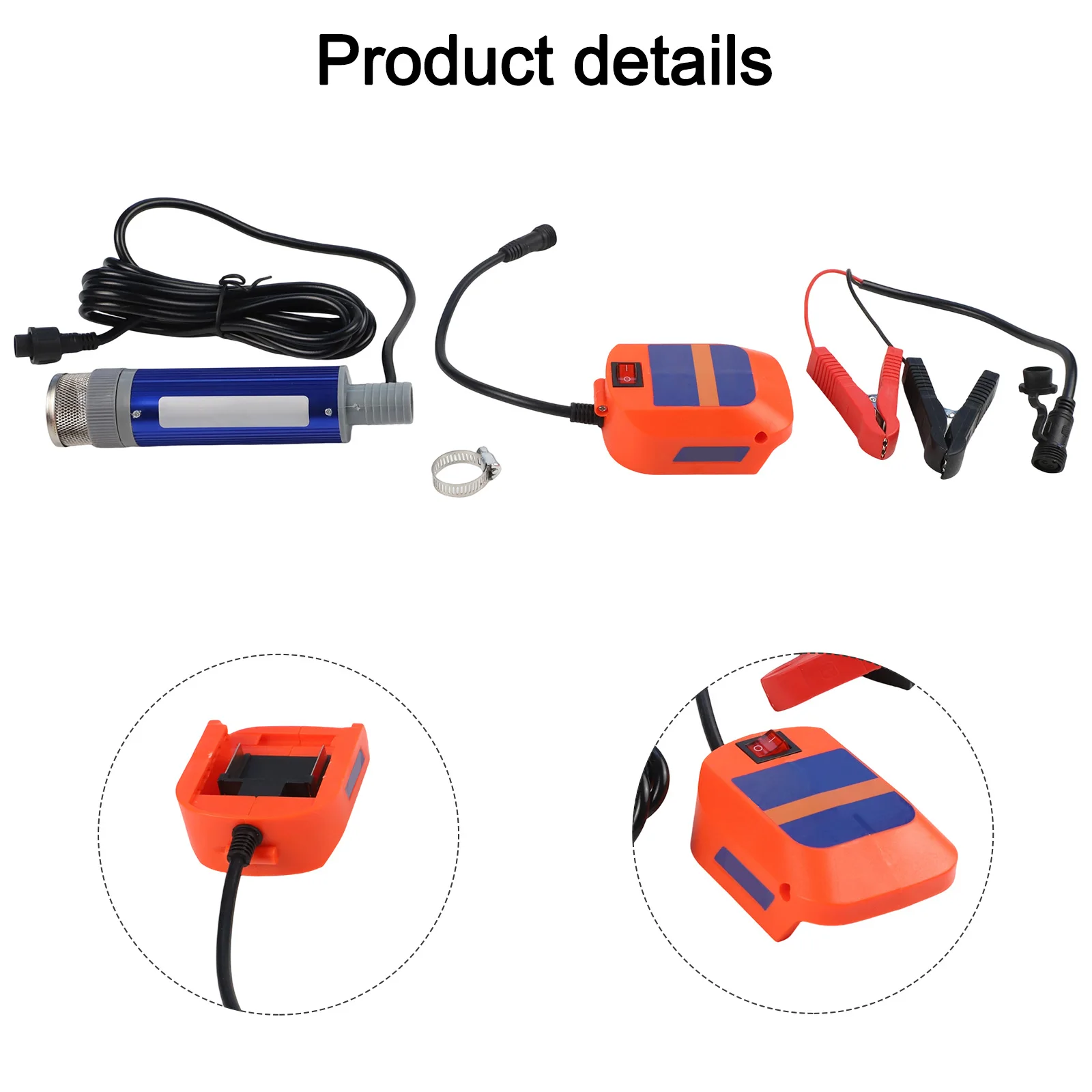 MT 18V Battery Compatible Cordless Diesel Pump 18V Lithium Powered Flow 40-60 Liters Per Minute Lift Height 4-6 M 38mm Diameter