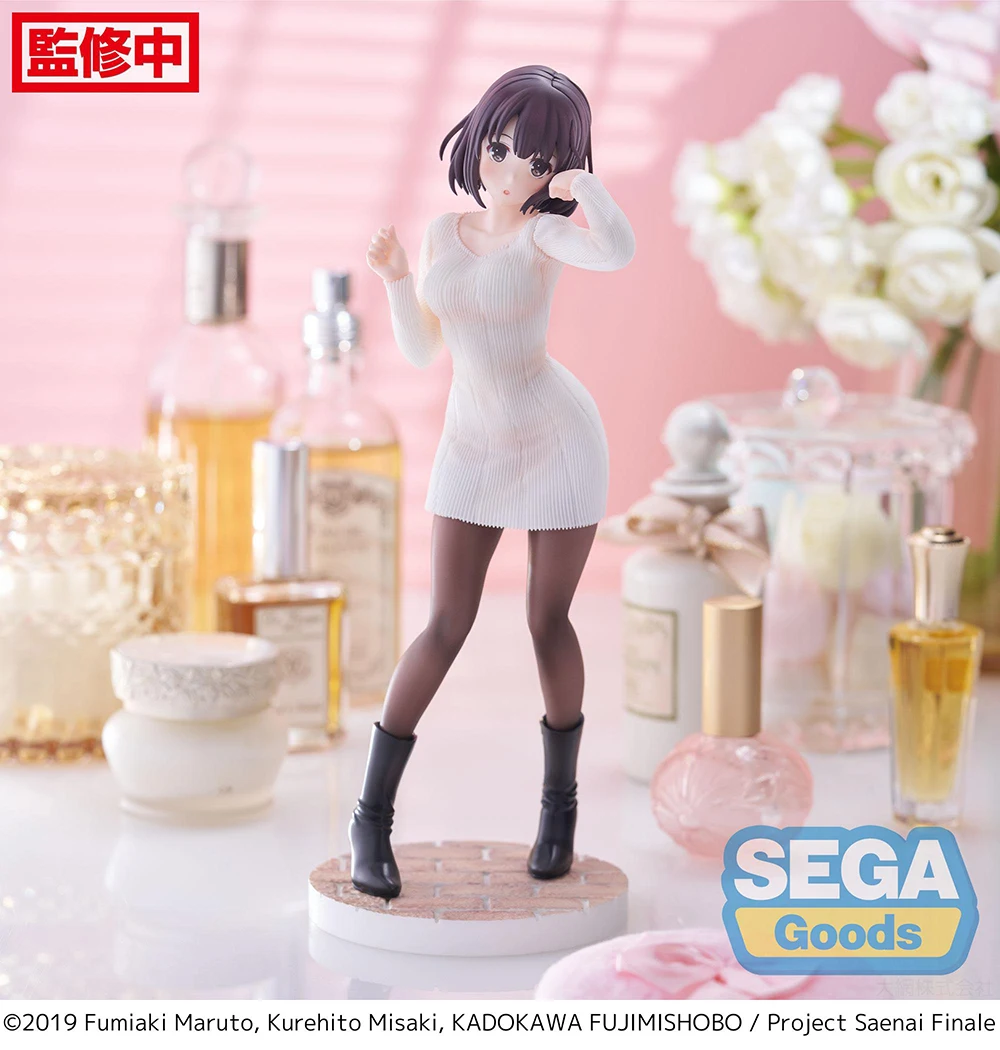 In Stock Origina l Sega Luminasta Saenai นางเอกไม่มี Sodatekata Kato Megumi อะนิเมะ Kawaii Waifu Girls Figures ตกแต่งโมเดลของเล่น