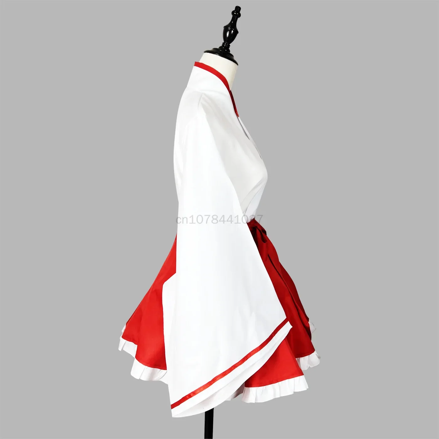 Feminino S-5XL anime japonês kikyo quimono cosplay feminino miko traje raposa espírito kitsune kami oinari sama bruxa fantasia vestido