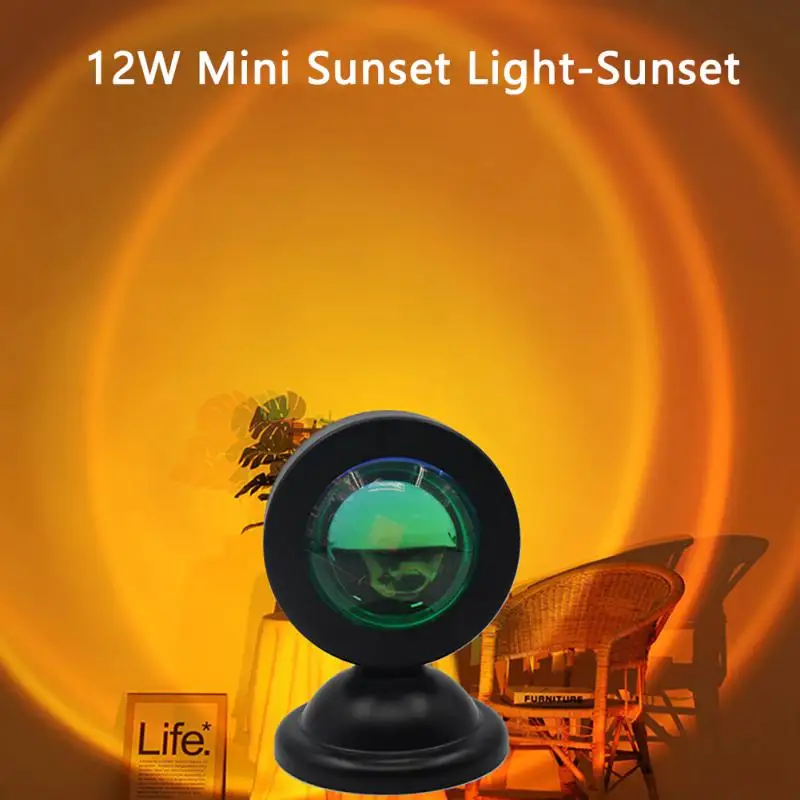 1pc Vibrant Sun Projection Light - USB Remote Control, Dynamic Color Changing LED Light - Creates Warm Hom