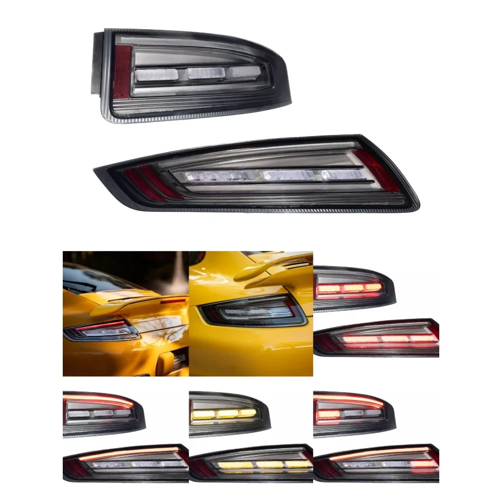 

Car styling Tail Lights For Porsche 911 997.1 05-08 to new style full LED Tail Lamp Dynamic Turn Signal Light Tail Lamp Assembly