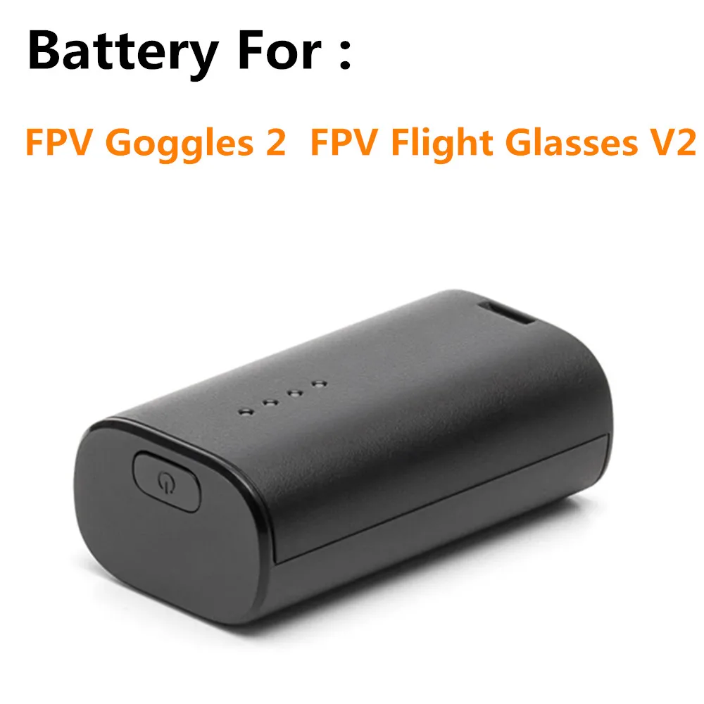 Battery For FPV Goggles 2 1800mAh Capacity Up to 2h Li-ion Type Battery Compatible Goggles 2 FPV Flight Glasses V2 Accessories