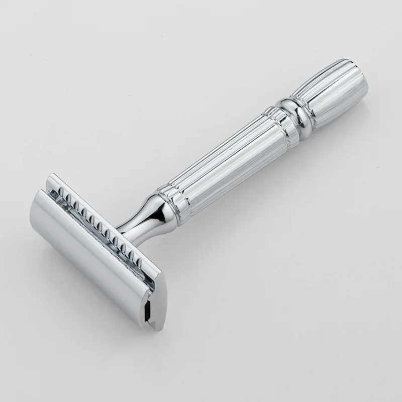 Alloy Manual Shaver para Masculino, Chupando Dispositivo, Lâminas, Máquina de barbear, Máquina de barbear, Lâmina, Estilo antigo, Novo, Frete Grátis