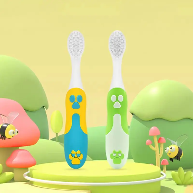 

Cartoon Toothbrush for Children With Soft Bristles Toddler Cleaning Training Teeth Toothbrush